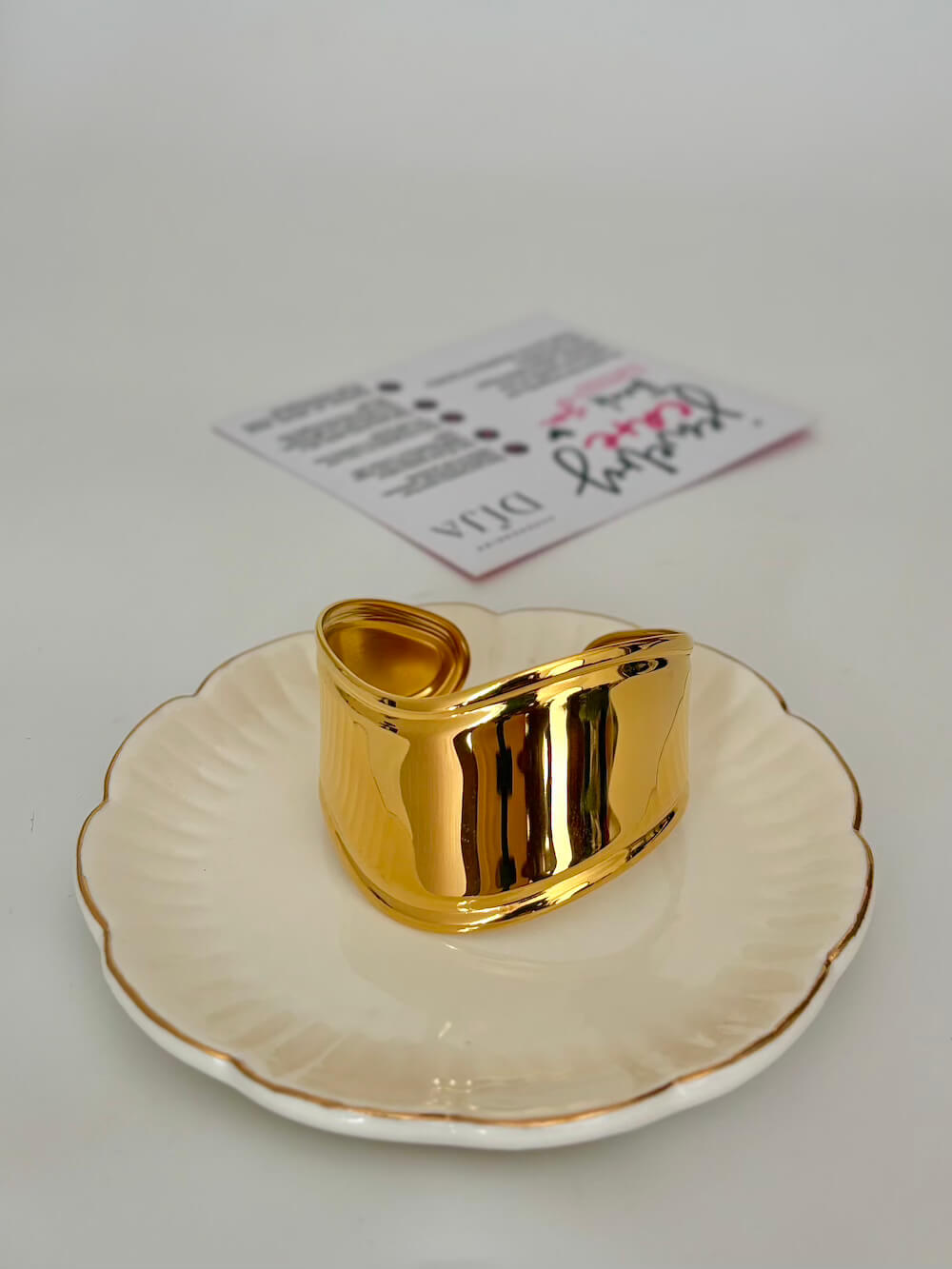shiny adjustable bangle