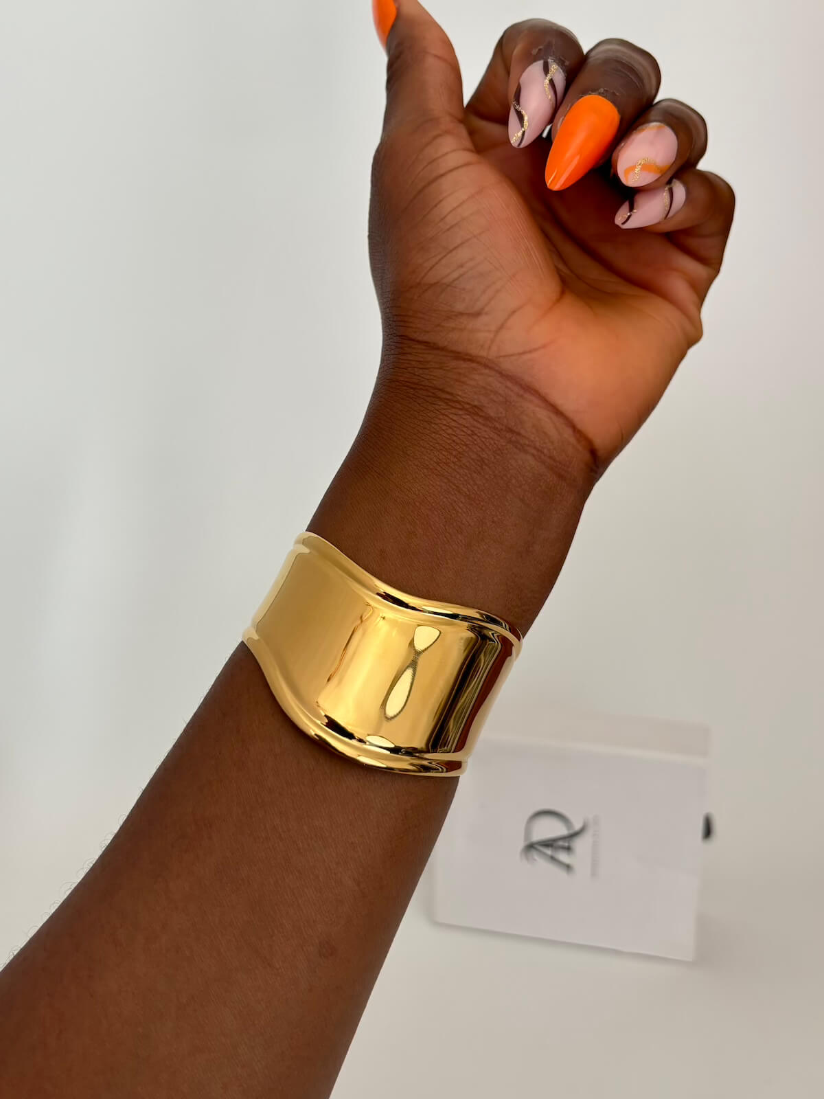 shiny adjustable bangle