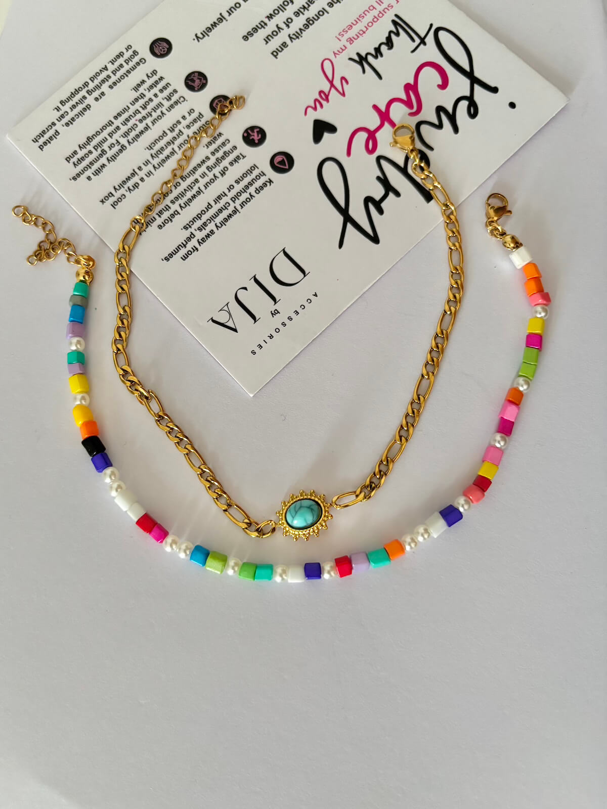 Cat-eye anklet